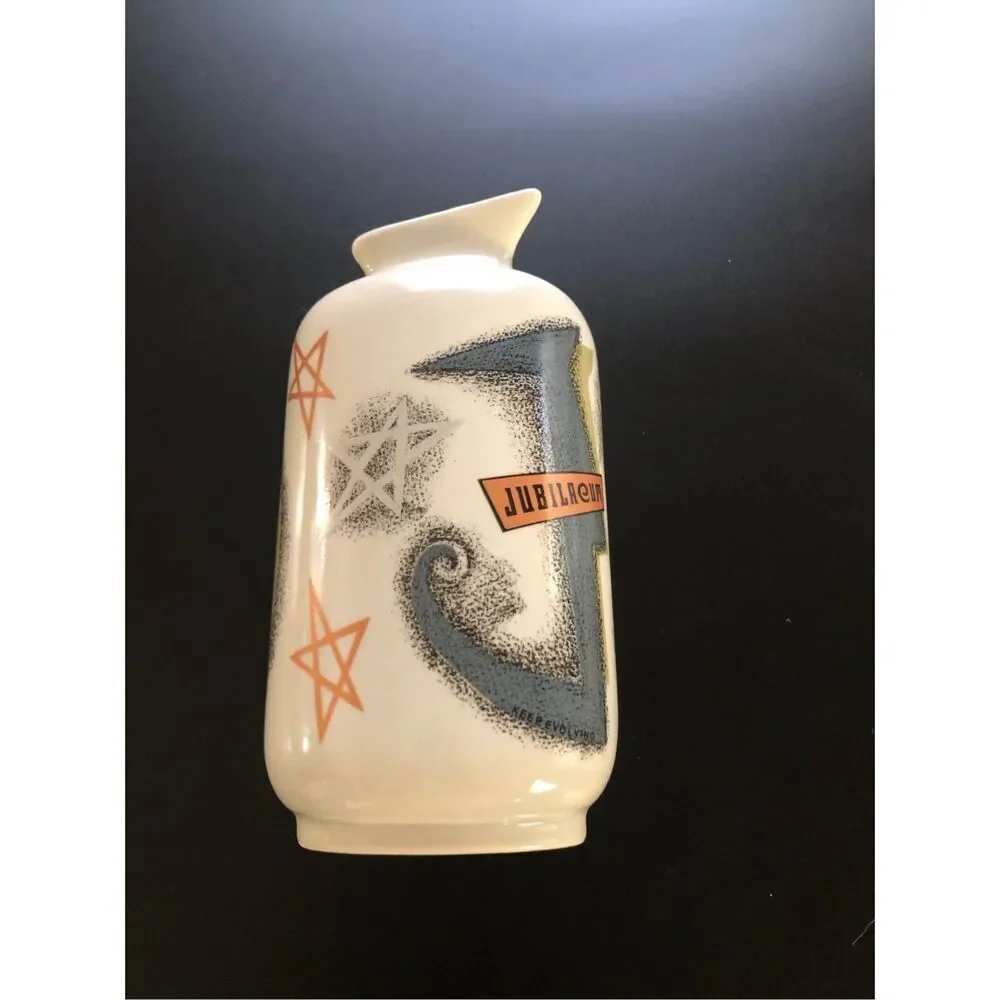 Vintage USA Pottery Anchor Vase Jubilaeum Nautical MCM 7.5”